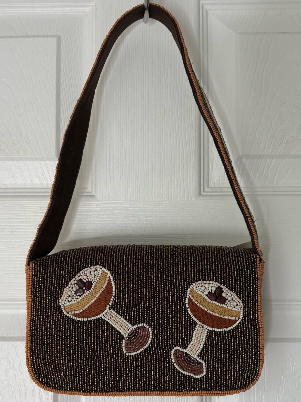 Maeve Fiona Beaded Bag Espresso Martini Edition, NWT ☕️ 🍸 - Picture 13 of 15